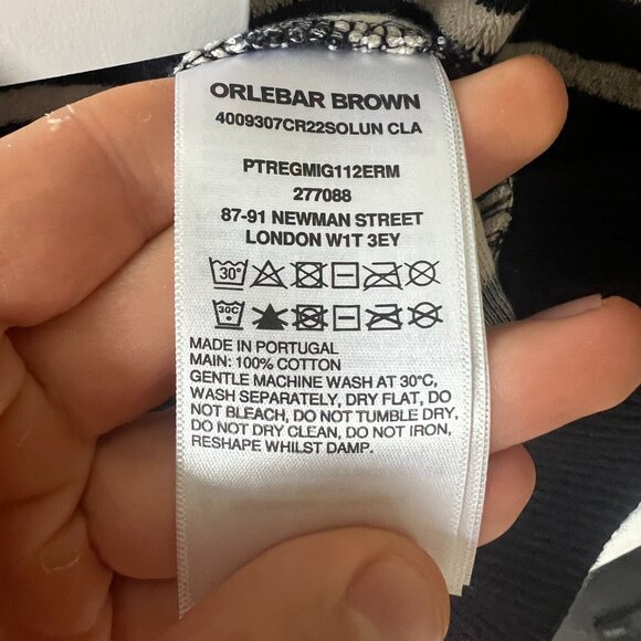 Orlebar Brown Solun Classic Stripe Toweling Shirt - L - BNWT (RRP $295) - Picture 4 of 5